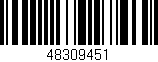 Código de barras (EAN, GTIN, SKU, ISBN): '48309451'