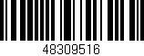 Código de barras (EAN, GTIN, SKU, ISBN): '48309516'