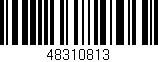 Código de barras (EAN, GTIN, SKU, ISBN): '48310813'