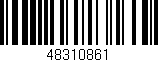 Código de barras (EAN, GTIN, SKU, ISBN): '48310861'