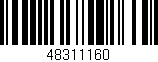 Código de barras (EAN, GTIN, SKU, ISBN): '48311160'
