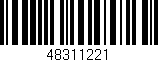 Código de barras (EAN, GTIN, SKU, ISBN): '48311221'