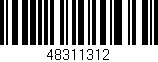 Código de barras (EAN, GTIN, SKU, ISBN): '48311312'