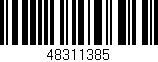 Código de barras (EAN, GTIN, SKU, ISBN): '48311385'