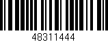 Código de barras (EAN, GTIN, SKU, ISBN): '48311444'