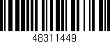 Código de barras (EAN, GTIN, SKU, ISBN): '48311449'