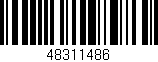 Código de barras (EAN, GTIN, SKU, ISBN): '48311486'