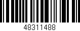 Código de barras (EAN, GTIN, SKU, ISBN): '48311488'
