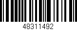 Código de barras (EAN, GTIN, SKU, ISBN): '48311492'
