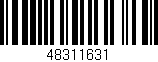 Código de barras (EAN, GTIN, SKU, ISBN): '48311631'