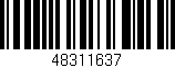 Código de barras (EAN, GTIN, SKU, ISBN): '48311637'