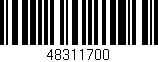 Código de barras (EAN, GTIN, SKU, ISBN): '48311700'