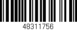 Código de barras (EAN, GTIN, SKU, ISBN): '48311756'