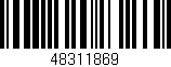 Código de barras (EAN, GTIN, SKU, ISBN): '48311869'
