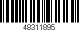 Código de barras (EAN, GTIN, SKU, ISBN): '48311895'