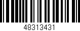 Código de barras (EAN, GTIN, SKU, ISBN): '48313431'