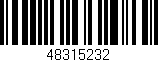 Código de barras (EAN, GTIN, SKU, ISBN): '48315232'