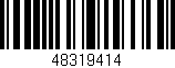 Código de barras (EAN, GTIN, SKU, ISBN): '48319414'