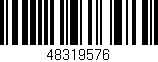 Código de barras (EAN, GTIN, SKU, ISBN): '48319576'