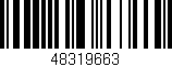 Código de barras (EAN, GTIN, SKU, ISBN): '48319663'