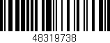 Código de barras (EAN, GTIN, SKU, ISBN): '48319738'