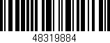 Código de barras (EAN, GTIN, SKU, ISBN): '48319884'