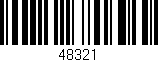 Código de barras (EAN, GTIN, SKU, ISBN): '48321'