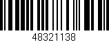 Código de barras (EAN, GTIN, SKU, ISBN): '48321138'