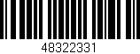 Código de barras (EAN, GTIN, SKU, ISBN): '48322331'
