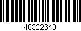 Código de barras (EAN, GTIN, SKU, ISBN): '48322643'