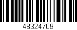 Código de barras (EAN, GTIN, SKU, ISBN): '48324709'