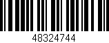Código de barras (EAN, GTIN, SKU, ISBN): '48324744'