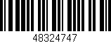 Código de barras (EAN, GTIN, SKU, ISBN): '48324747'