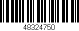 Código de barras (EAN, GTIN, SKU, ISBN): '48324750'