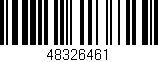 Código de barras (EAN, GTIN, SKU, ISBN): '48326461'