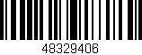 Código de barras (EAN, GTIN, SKU, ISBN): '48329406'