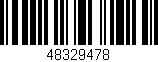 Código de barras (EAN, GTIN, SKU, ISBN): '48329478'