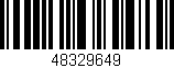 Código de barras (EAN, GTIN, SKU, ISBN): '48329649'