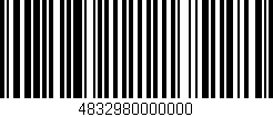 Código de barras (EAN, GTIN, SKU, ISBN): '4832980000000'
