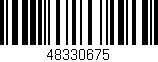 Código de barras (EAN, GTIN, SKU, ISBN): '48330675'