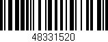 Código de barras (EAN, GTIN, SKU, ISBN): '48331520'