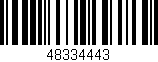 Código de barras (EAN, GTIN, SKU, ISBN): '48334443'