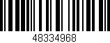 Código de barras (EAN, GTIN, SKU, ISBN): '48334968'