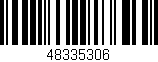 Código de barras (EAN, GTIN, SKU, ISBN): '48335306'