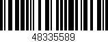 Código de barras (EAN, GTIN, SKU, ISBN): '48335589'