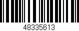Código de barras (EAN, GTIN, SKU, ISBN): '48335613'