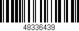 Código de barras (EAN, GTIN, SKU, ISBN): '48336439'
