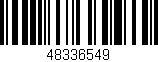 Código de barras (EAN, GTIN, SKU, ISBN): '48336549'