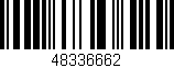 Código de barras (EAN, GTIN, SKU, ISBN): '48336662'