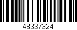 Código de barras (EAN, GTIN, SKU, ISBN): '48337324'